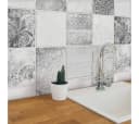 K&L WALL ART Fliesenaufkleber Boho Beton Optik Orientalisch 12er Set Bild 1