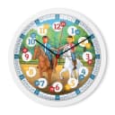 K&L Wall Art Wanduhr Bibi Blocksberg & Tina Kinder Lernuhr Bunt Bild 2