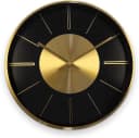 K&L Wall Art Wanduhr Aluminium Modern Gold Schwarz 30cm Bild 2