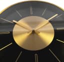 K&L Wall Art Wanduhr Aluminium Modern Gold Schwarz 30cm Bild 3