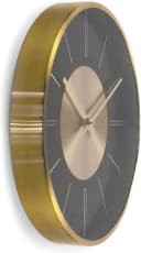 K&L Wall Art Wanduhr Aluminium Modern Gold Schwarz 30cm Bild 4