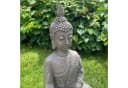 K&L Wall Art Buddha Figur Grau Kunststein Feng Shui Deko Bild 3