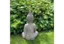 K&L Wall Art Buddha Figur Grau Kunststein Feng Shui Deko Bild 5