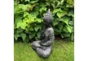 K&L Wall Art Buddha Statue Schwarz Kunststein Feng Shui Deko Bild 3