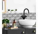 K&L Wall Art Fliesenaufkleber Marokkanische Ornamente Schwarz/Weiß 12er Set Bild 1