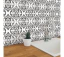 K&L Wall Art Fliesenaufkleber Marokkanische Ornamente Schwarz/Weiß 12er Set Bild 2