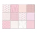 K&L Wall Art Fliesenaufkleber Rosa Herz 12er Set PVC Bild 1