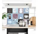 K&L WALL ART Fliesenaufkleber 12er Set Selbstklebend PVC Bunt Bild 2