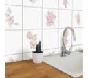 K&L Wall Art Fliesenaufkleber Rosa Blumenstrauß Selbstklebend Bild 1