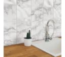 K&L WALL ART Fliesenaufkleber Marmor 12Stk Selbstklebend Grau Bild 1