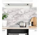 K&L WALL ART Fliesenaufkleber Marmor 12Stk Selbstklebend Grau Bild 2