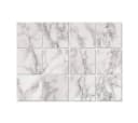 K&L WALL ART Fliesenaufkleber Marmor 12Stk Selbstklebend Grau Bild 3