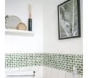 K&L Wall Art Fliesenaufkleber selbstklebend Grüne Mosaik Kachel 12Stk Bild 1
