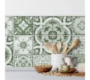 K&L WALL Art Fliesenaufkleber Retro Blumen 12er Set Selbstklebend PVC Bild 2