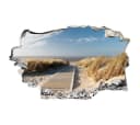 K&L Wall Art Wandtattoo 3D Ostsee Mauerdurchbruch Beige Bild 1