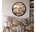 K&L Wall Art Poster Wandbild Rund Landhaus Boho Deko Fotografie Annie Zarte Blüten Bild 2