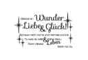 K&L Wall Art Wandtattoo Liebe und Glück Leuchtbild Spruch 60x35cm selbstklebend, Kinderzimmer Leuchtsticker Schwarz Bild 2