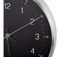 K&L Wall Art Wanduhr Retro Schwarz-Silber Metall Optik Bild 3
