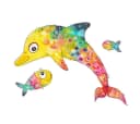 K&L Wall Art Wandtattoo Lebensfreude Delfin Fische Bunt Selbstklebend Bild 3