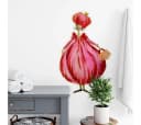 K&L Wall Art Wandtattoo Schutzengel Rote Tulpe Selbstklebend Entfernbar Bild 1
