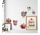 K&L Wall Art Wandtattoo Küche Leffler Blumen Tasse Märchen Rosen Traumtassen Bild 2
