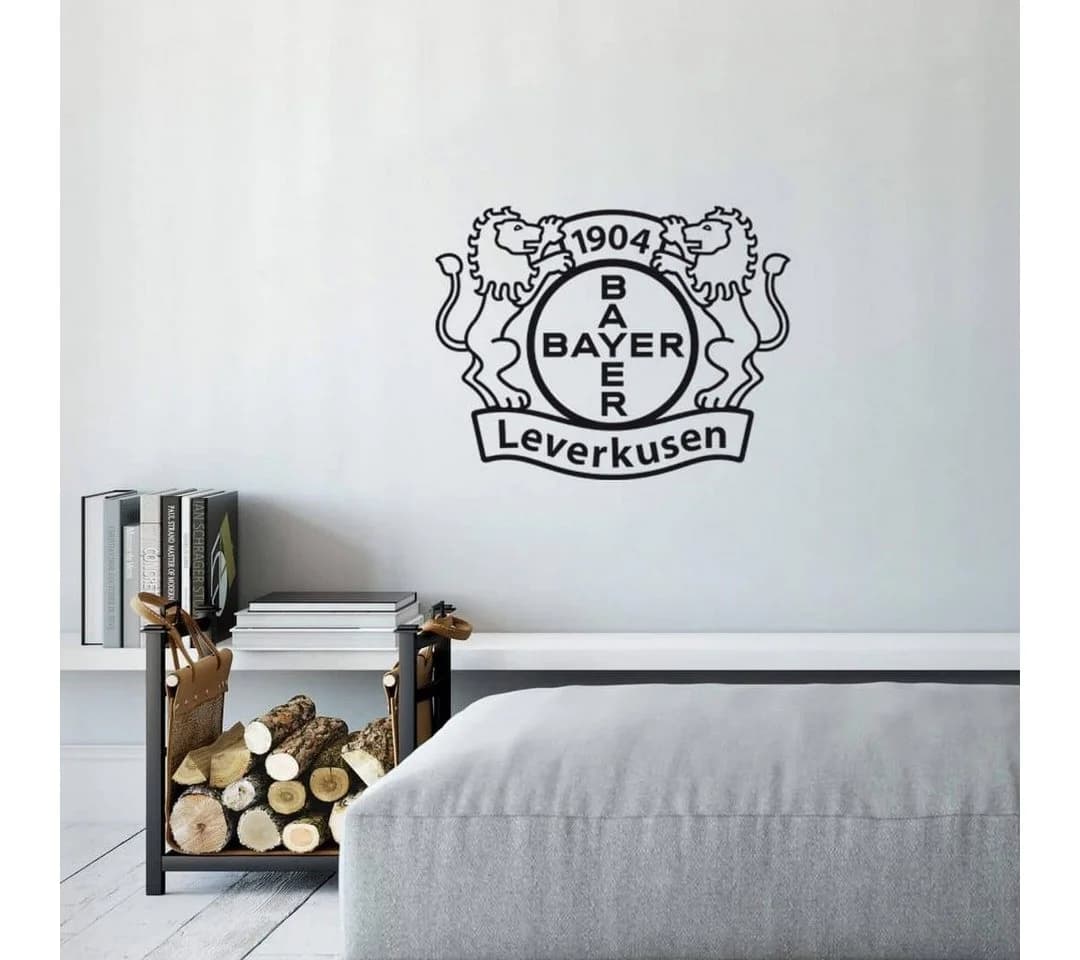 Bayer 04 Leverkusen Wandtattoo Schwarz Selbstklebend Fan Logo - Bild 2