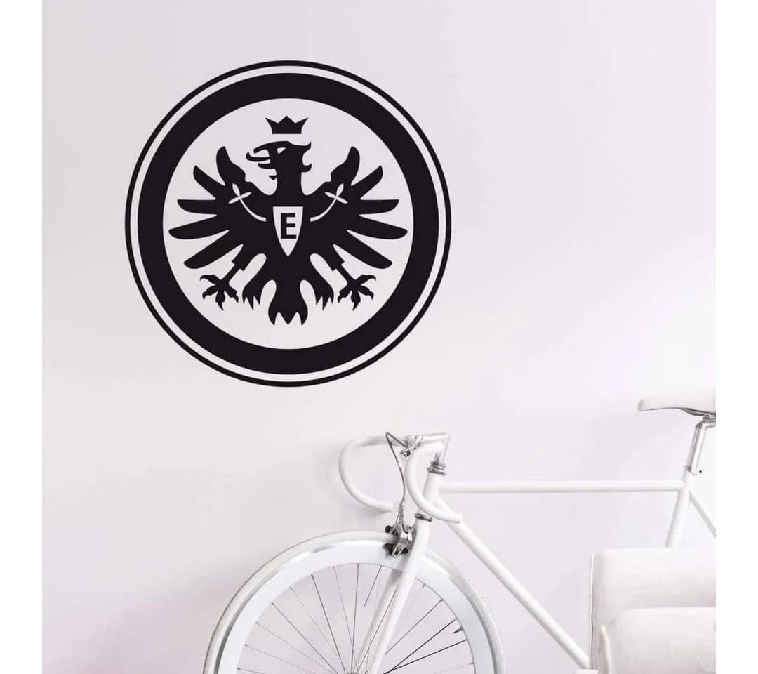 Eintracht Frankfurt Wandtattoo Schwarz - Offizielles Logo Adler Wappen - Bild 2