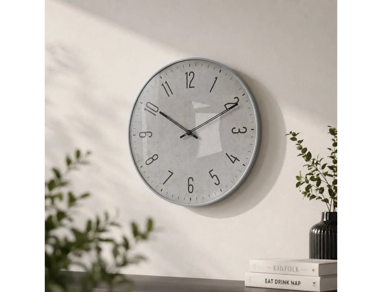 K&L WALL ART Glas-Wanduhr Industrial Grau - Bild 2