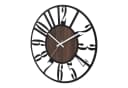 K&L Wall Art Wanduhr Industriell XL Holz-Metall Leise Quarzuhr Bild 1
