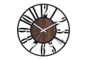 K&L Wall Art Wanduhr Industriell XL Holz-Metall Leise Quarzuhr Bild 2