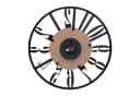 K&L Wall Art Wanduhr Industriell XL Holz-Metall Leise Quarzuhr Bild 3