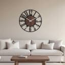 K&L Wall Art Wanduhr Industriell XL Holz-Metall Leise Quarzuhr Bild 4