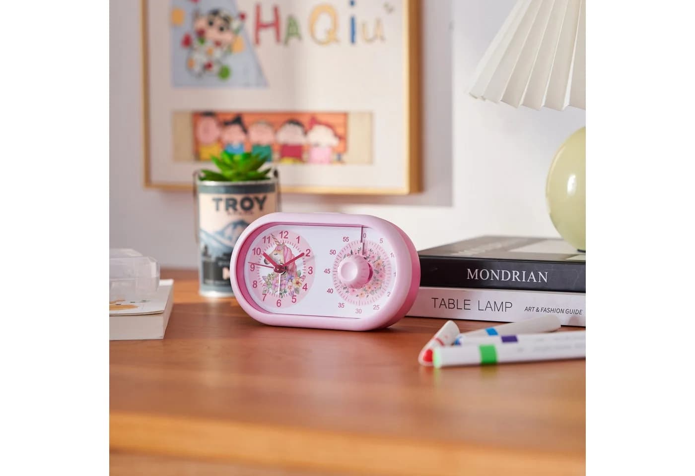 K&L Kinderwecker mit visuellem Timer - Tischuhr für Schulanfänger