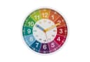 K&L Wall Art Wanduhr Kinderuhr Regenbogen Lernzifferblatt Bild 2