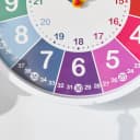 K&L Wall Art Wanduhr Kinderuhr Regenbogen Lernzifferblatt Bild 5