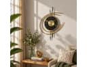 K&L Wall Art Wanduhr Designer Metalluhr Modern Gold Optik Aluminium Wanduhr Bild 2