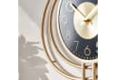 K&L Wall Art Wanduhr Designer Metalluhr Modern Gold Optik Aluminium Wanduhr Bild 4