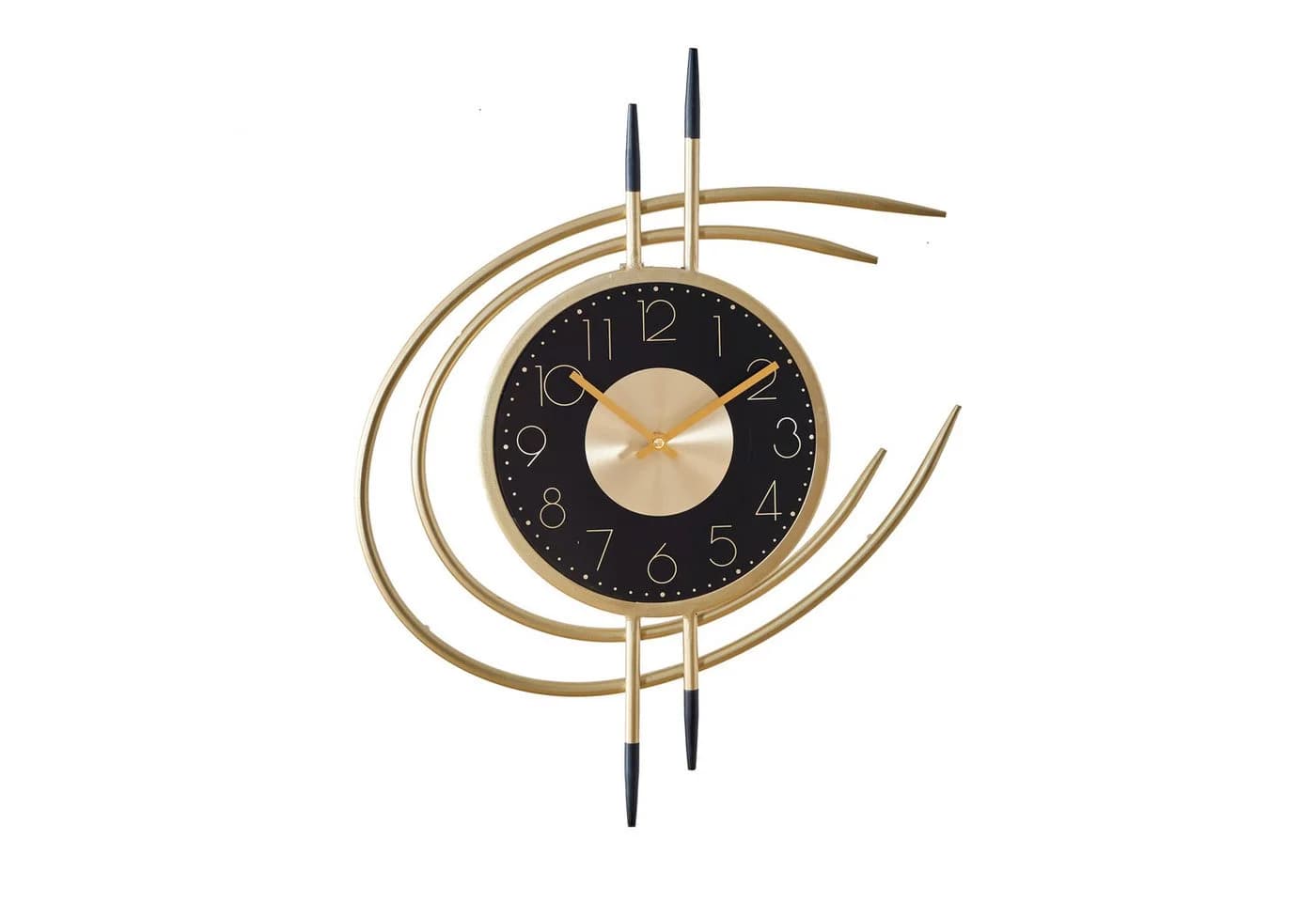 K&L Wall Art Wanduhr Designer Metalluhr Modern Gold Optik Aluminium Wanduhr - Bild 5