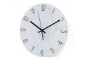 K&L Wall Art Wanduhr Glas Steinoptik Schwarz Weiß Bild 3