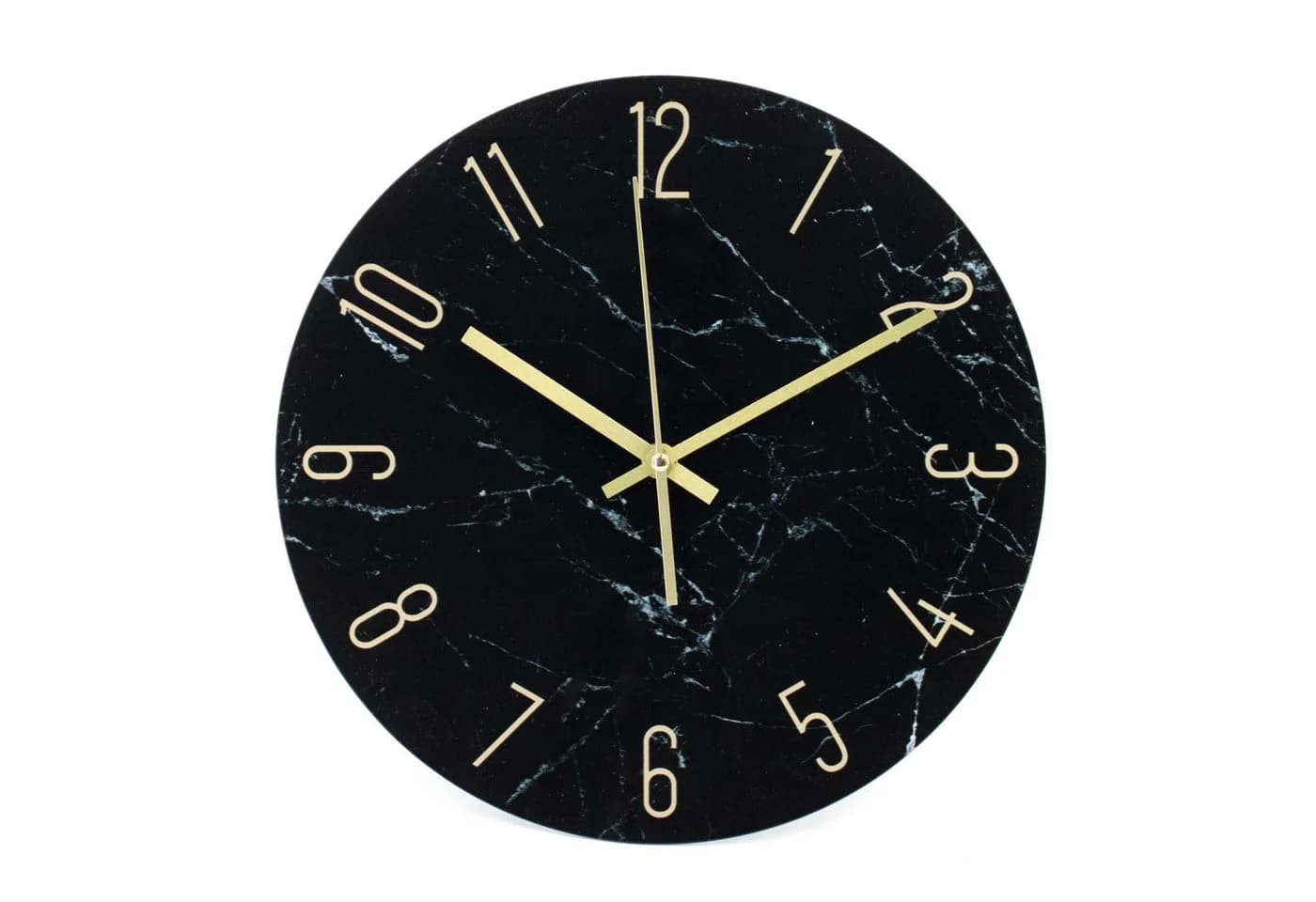 K&L Wall Art Wanduhr Steinoptik Glas Grau-Schwarz - Bild 2