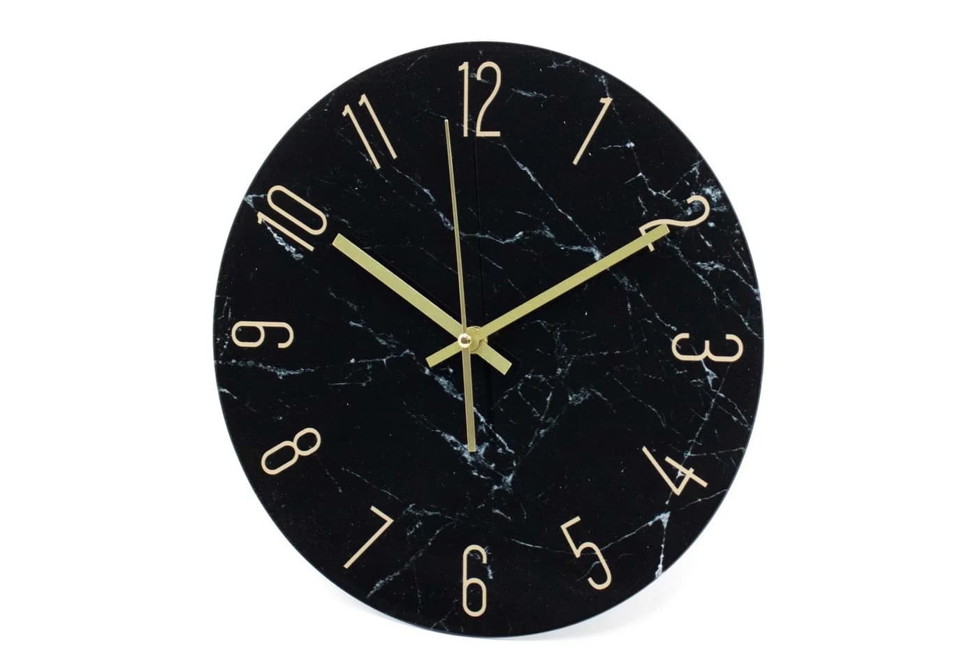 K&L Wall Art Wanduhr Steinoptik Glas Grau-Schwarz - Bild 3