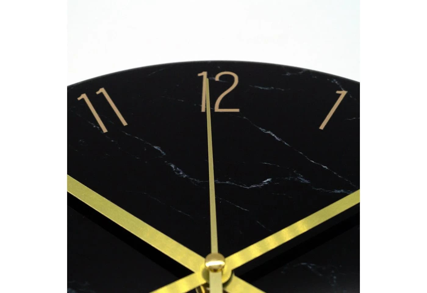 K&L Wall Art Wanduhr Steinoptik Glas Grau-Schwarz - Bild 4