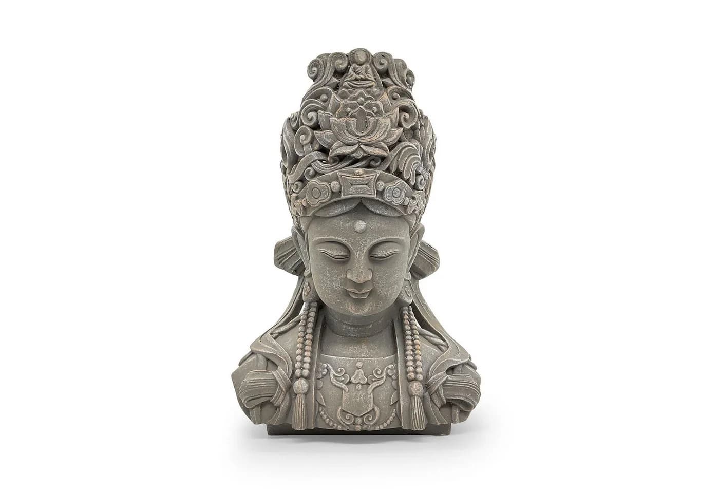 K&L Buddha Büste Feng Shui Deko Kunststein - Bild 5