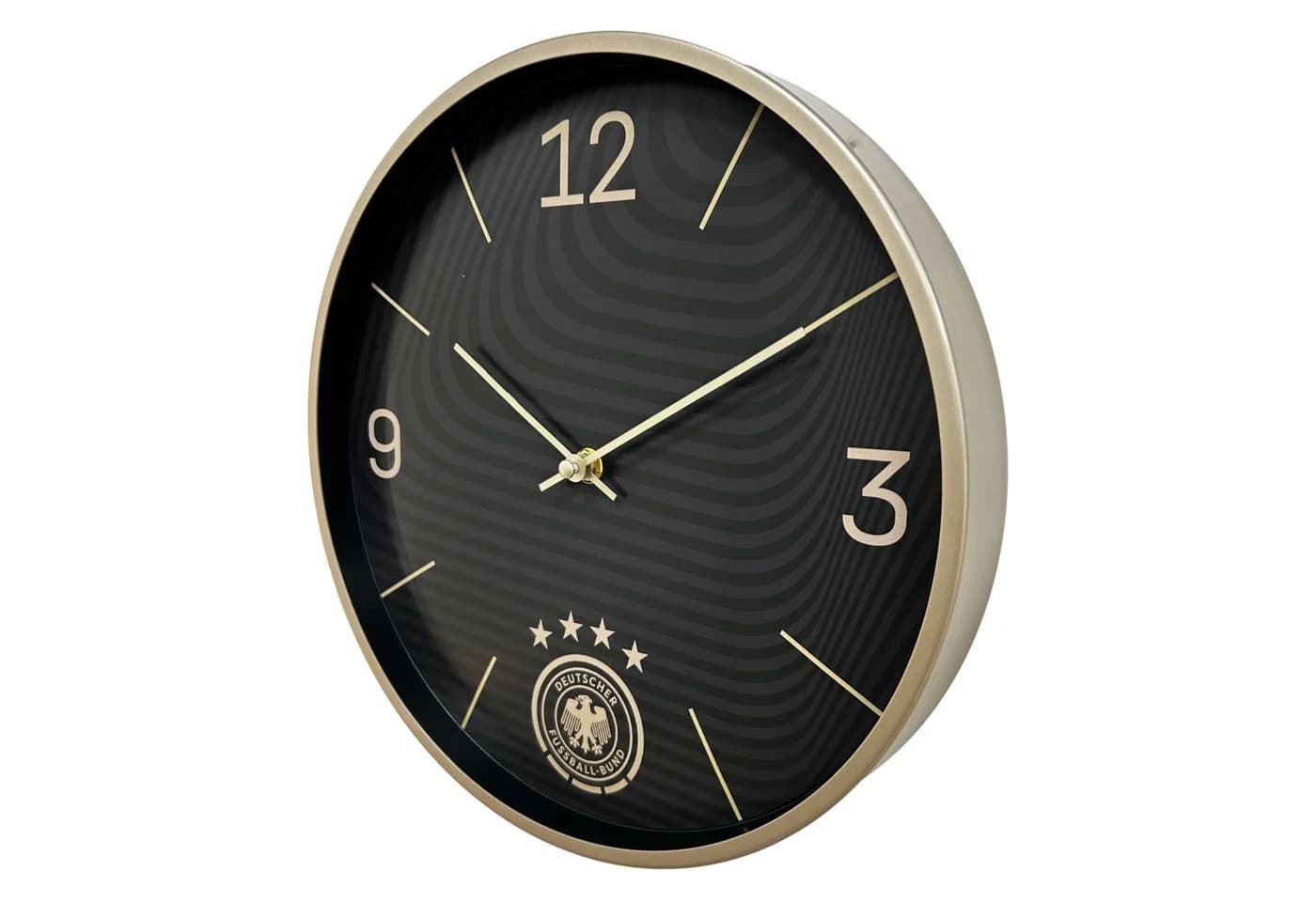 K&L Wall Art DFB Fußball Wanduhr Aluminium Uhr lautlos ohne Tickgeräusche - Bild 3