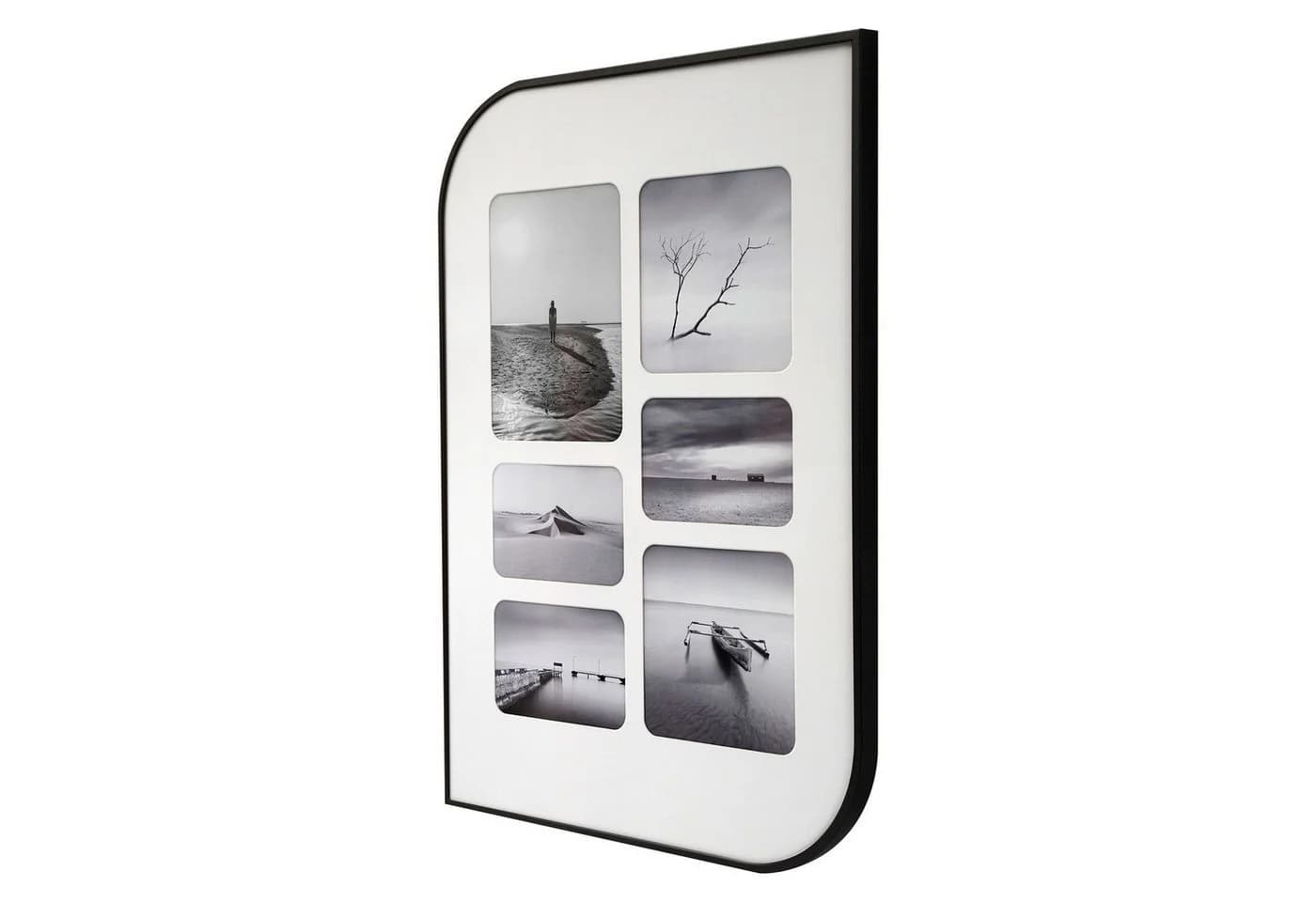 K&L Wall Art Bilderrahmen Collage Schwarz/Gold Aluminium