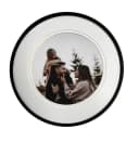 K&L Wall Art Runder Bilderrahmen Aluminium Schwarz Passepartout Bild 2