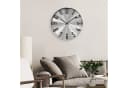 K&L WALL ART Aluminium Wanduhr Modern Silber Schwarz ohne Ticken Bild 4