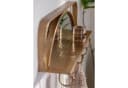 K&L Wall Art Wandspiegel Metall Wandregal Antik Goldoptik Garderobe mit 5 Haken Bild 5