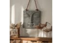 K&L Wall Art Buddha Wandskulptur Grau Steinoptik 3D Wandbild Bild 2