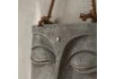 K&L Wall Art Buddha Wandskulptur Grau Steinoptik 3D Wandbild Bild 3